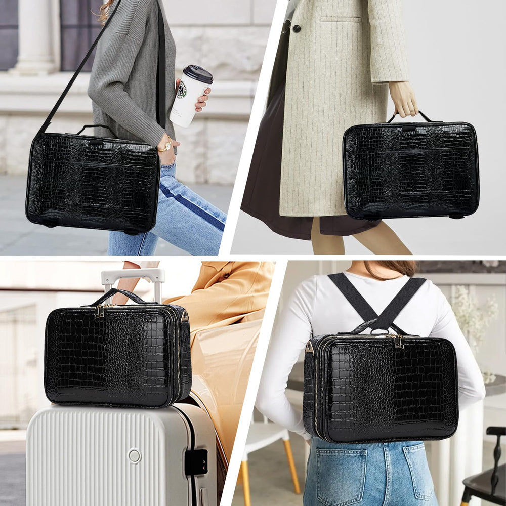 The gzcz compact design fits in suitcases, keeping cosmetics within reach.
