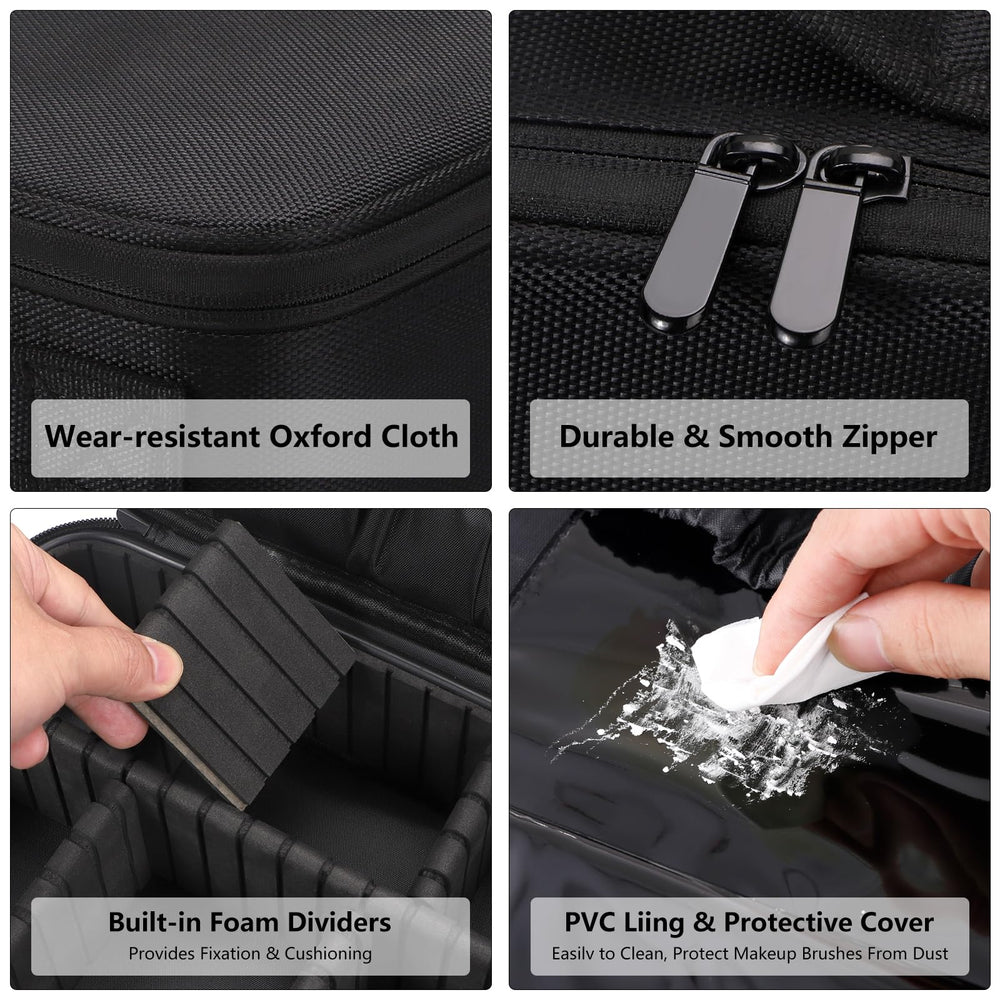 gzcz Travel Makeup Bag train-case versatility for on the go organization.