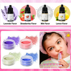 GZDUCK lip balm colors ready to mix for custom gloss.