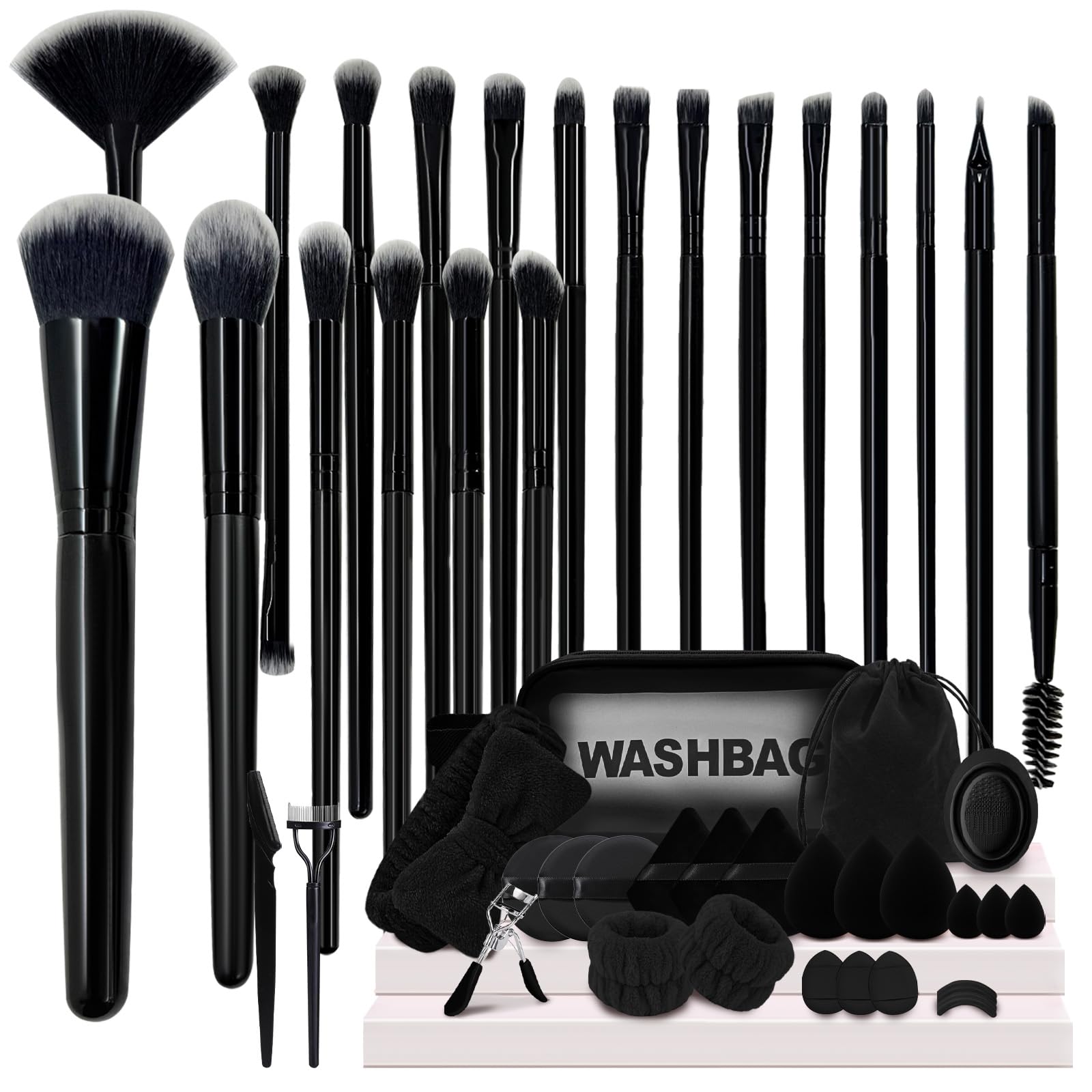 GZIXBDA makeup brush set-48pcs provides professional-grade application and flawless complexion