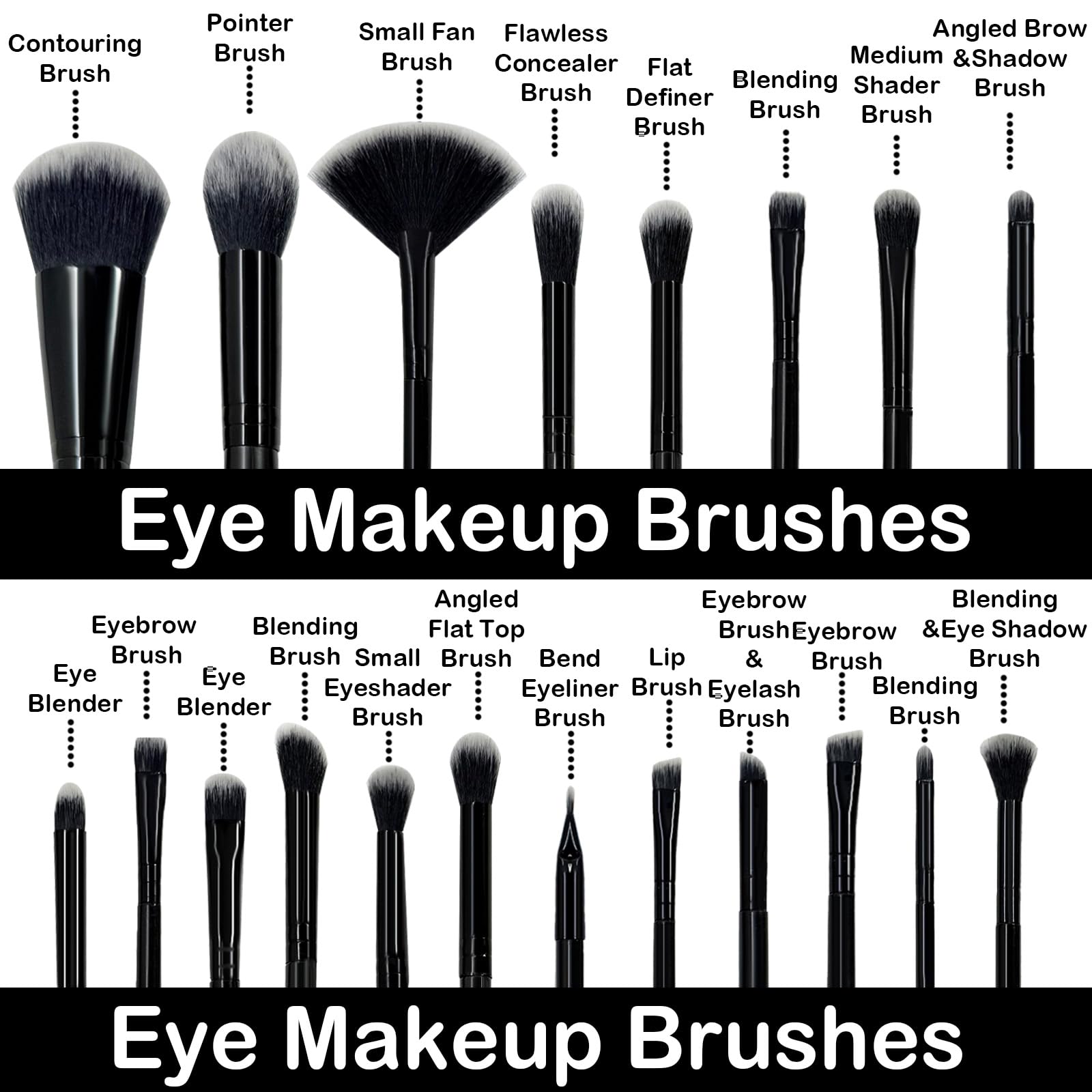 GZIXBDA soft synthetic bristles deliver gentle, precise makeup application
