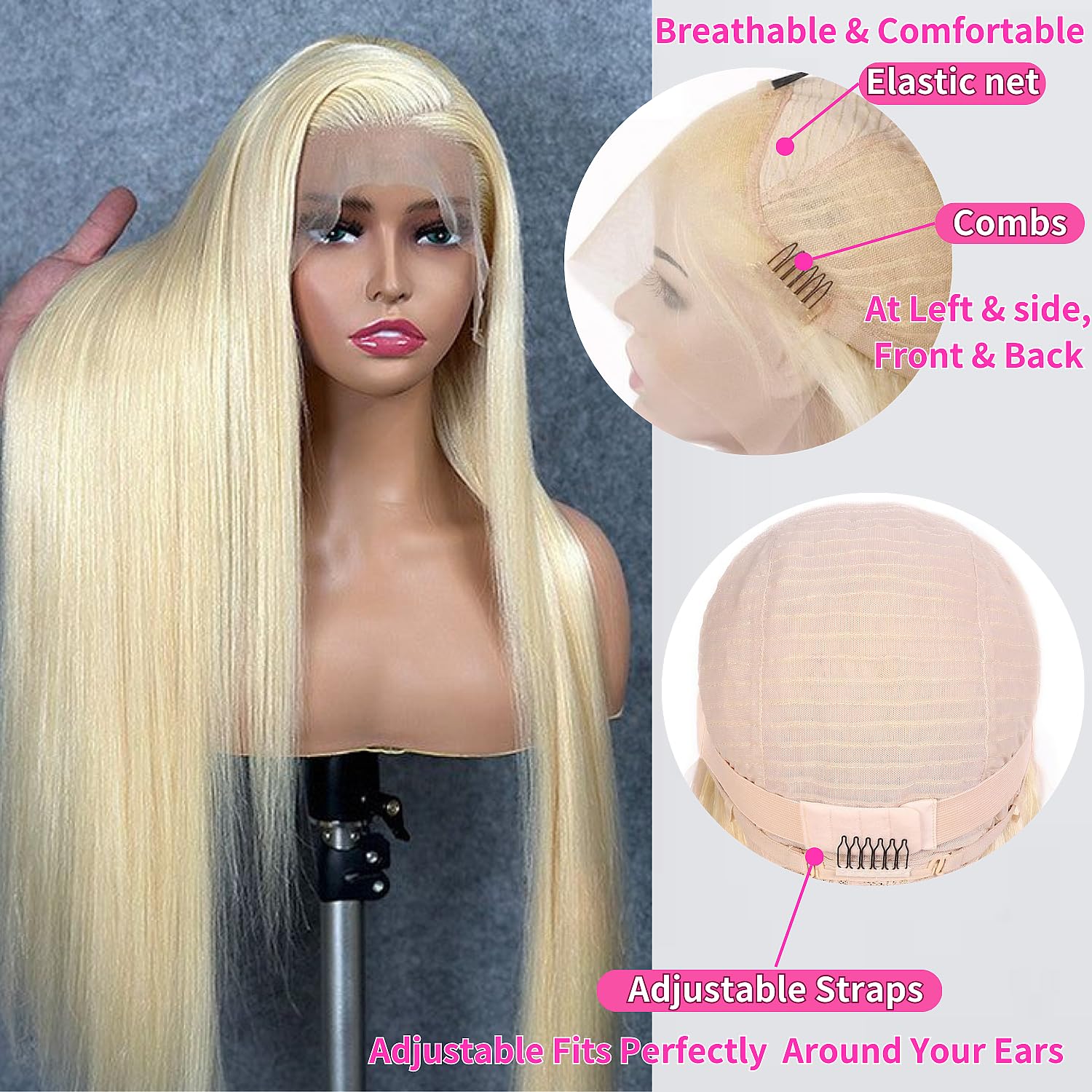 GZX 613 blonde wig density 180% adds natural fullness