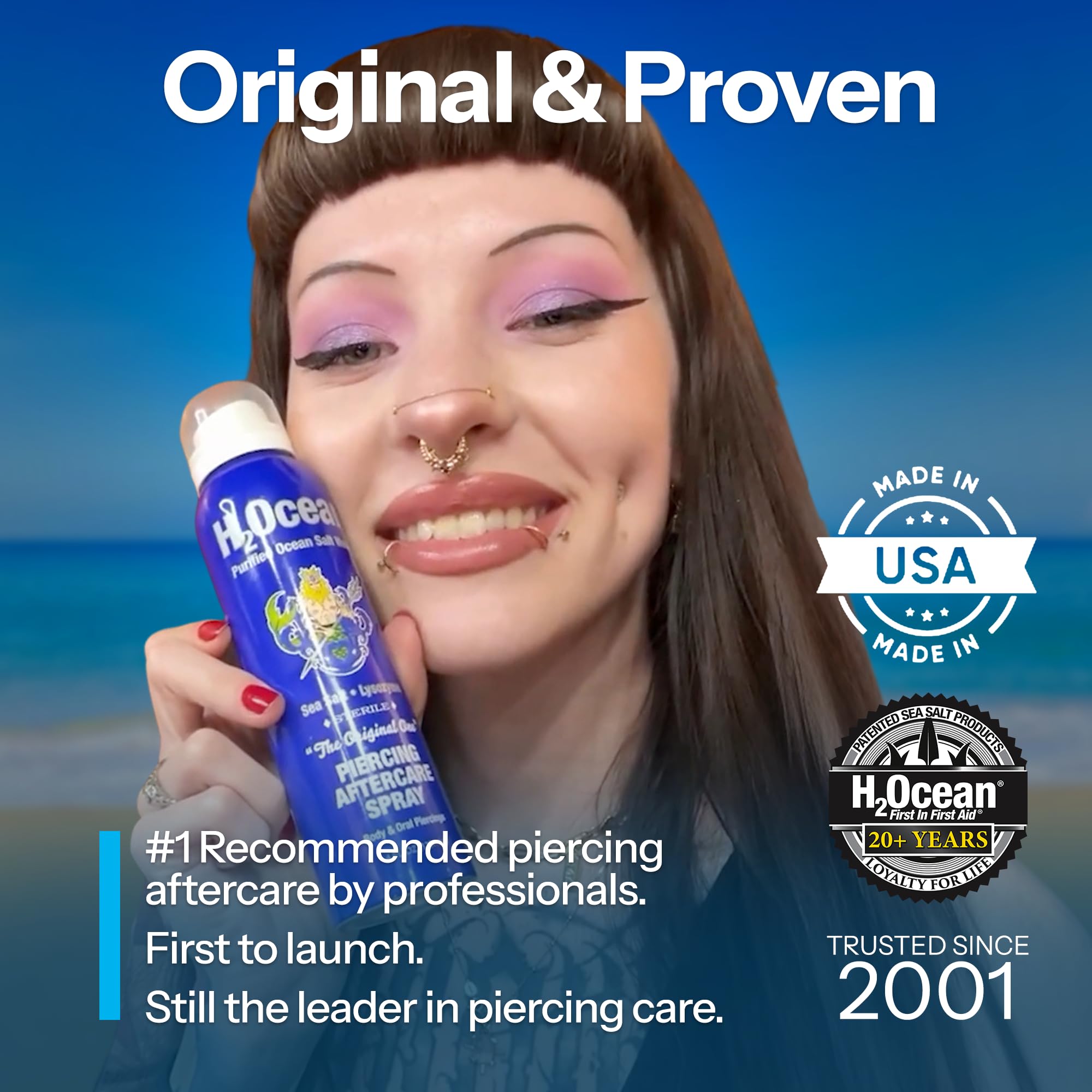 H2Ocean 360-degree spray demonstrates hands-free, hygienic application