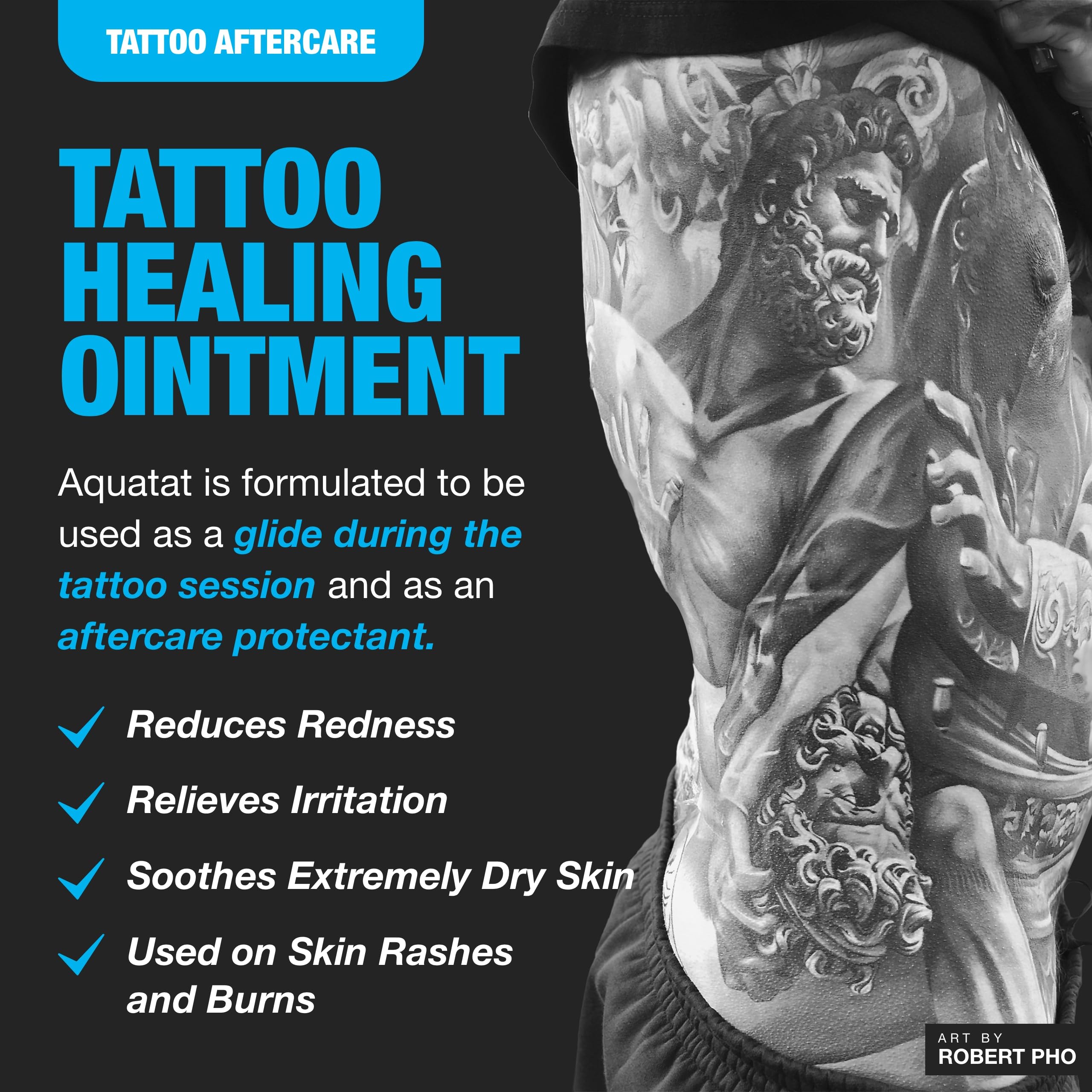 H2Ocean Aquatat vitamin A & B label highlights nourishing skin vitamins.