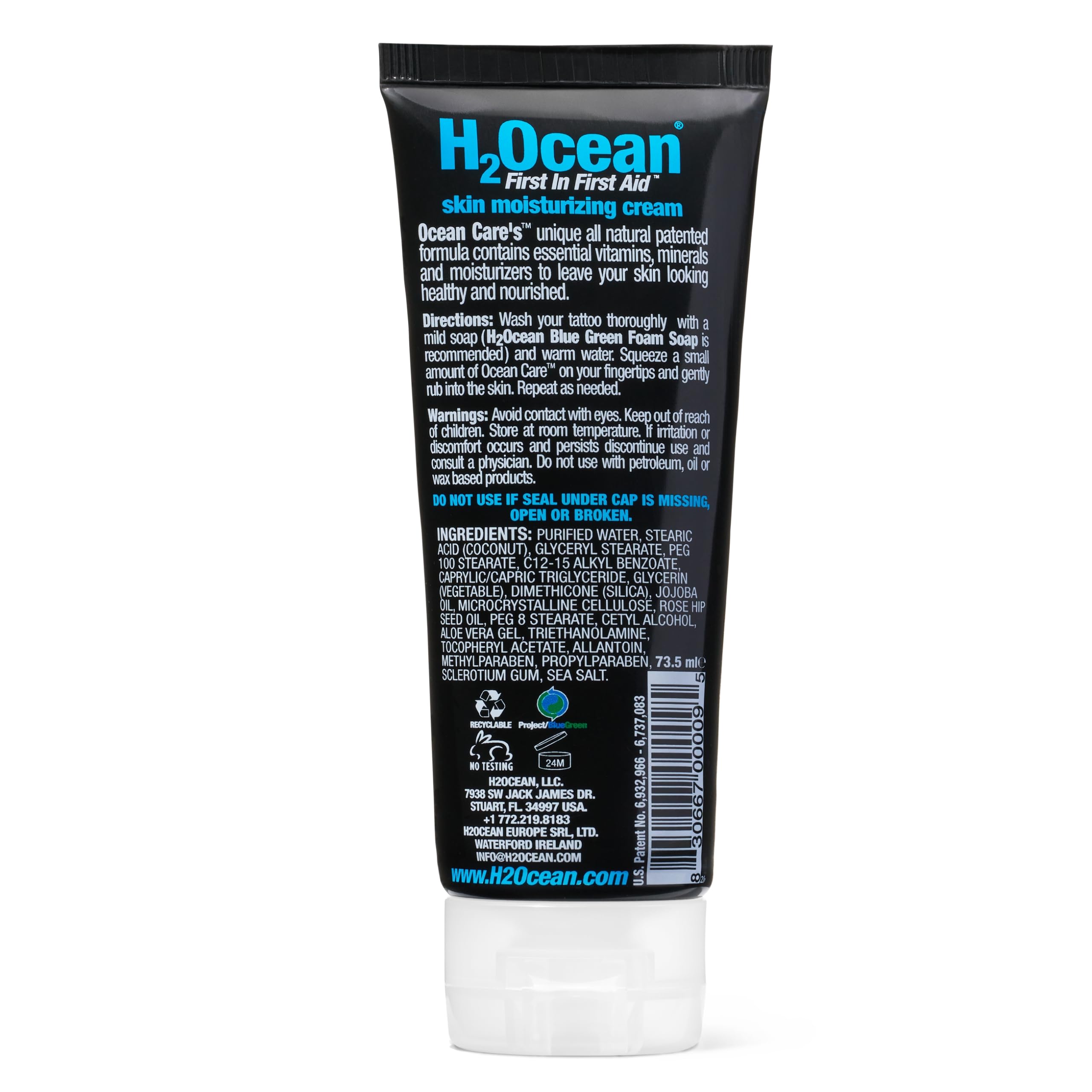 H2Ocean color-boost tattoo aftercare look shows vibrant, healthy-looking ink.