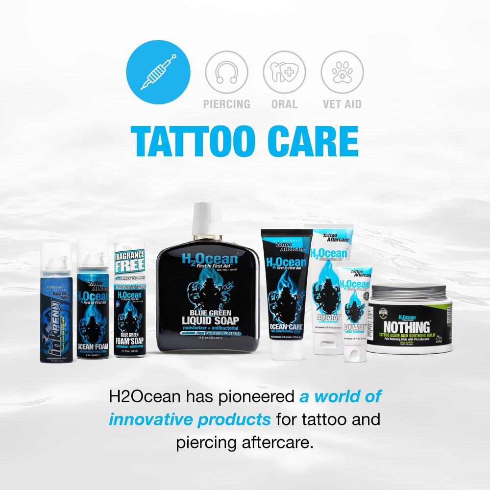 H2Ocean 3-step routine image showing cleanse, moisturize, seal