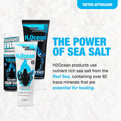 H2Ocean Aquatat ointment tube shown to seal moisture after cleansing