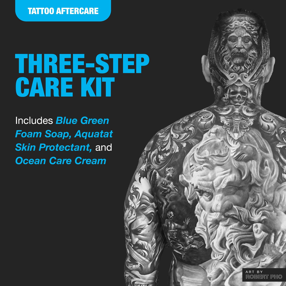 H2Ocean Extreme kit contents laid out for a simple three-step routine