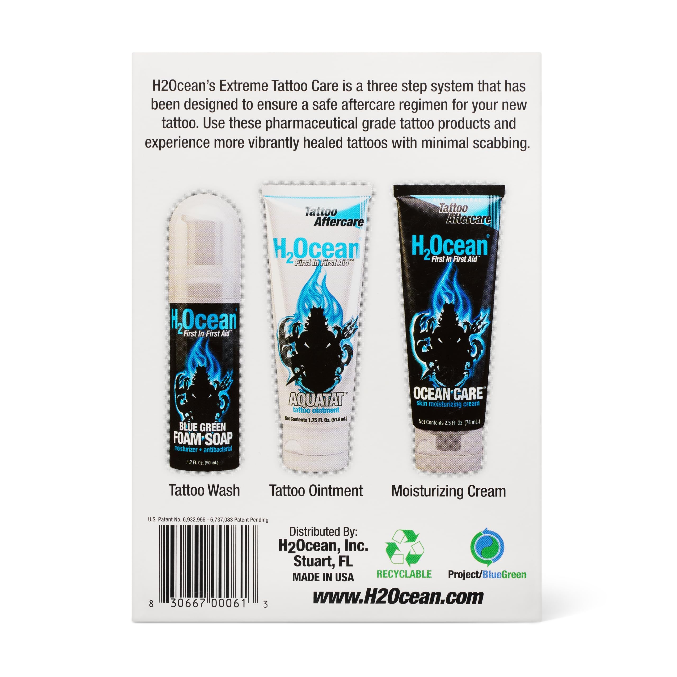 H2Ocean Extreme tattoo healing session image suggests professional-grade care