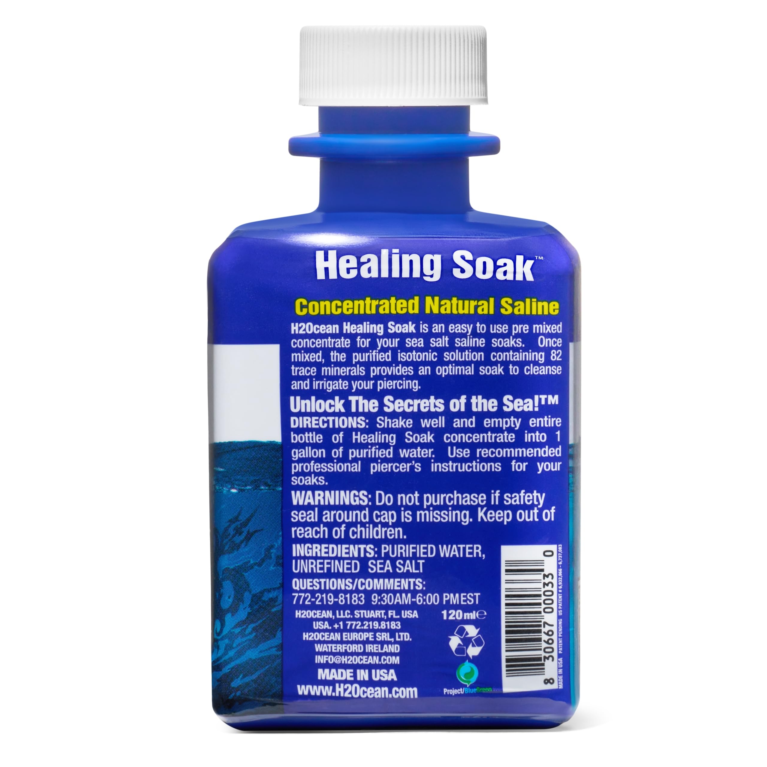 H2Ocean Healing Soak USA-made packaging ensures high-quality product