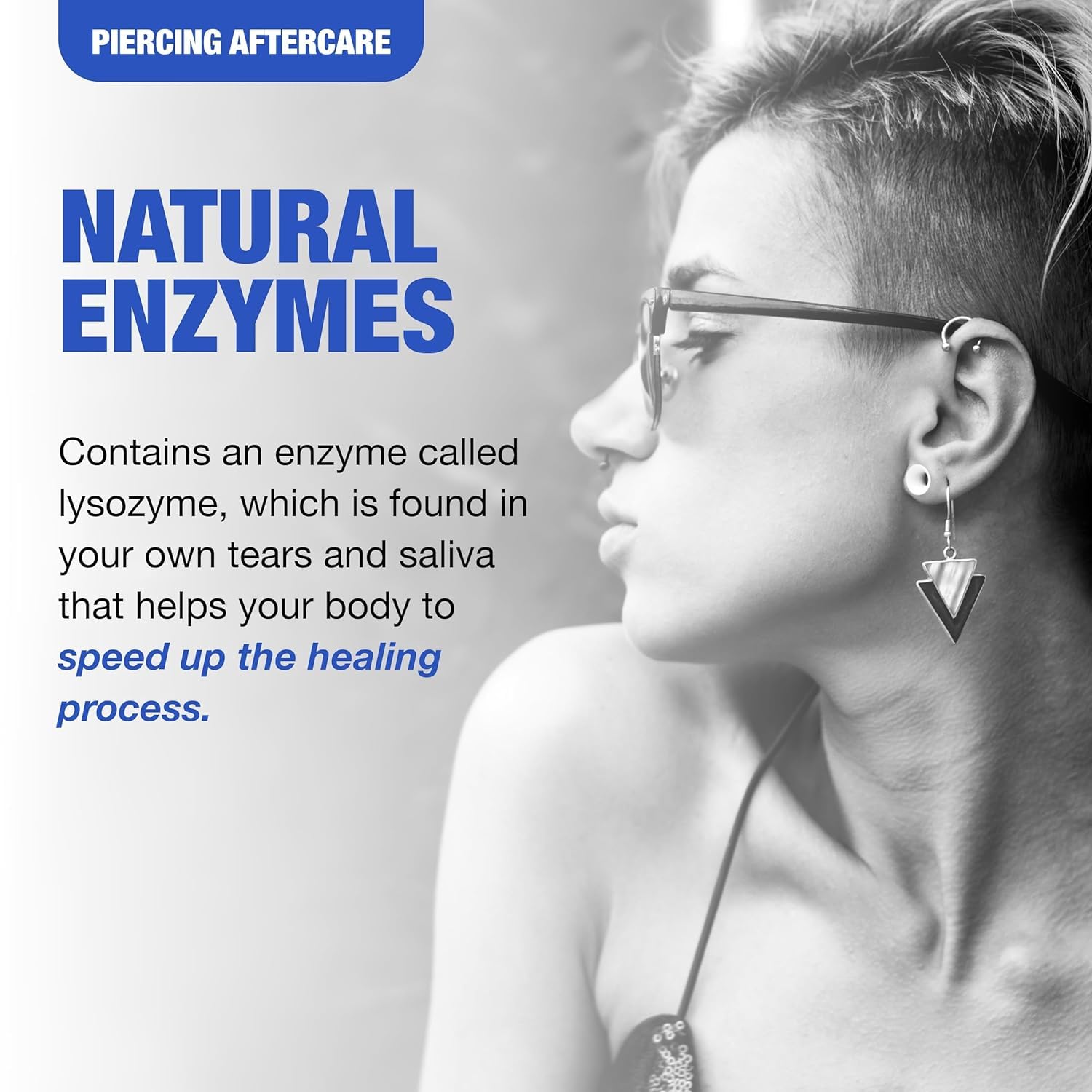 H2Ocean piercing aftercare spray sea salt formula bottle for gentle cleansing.