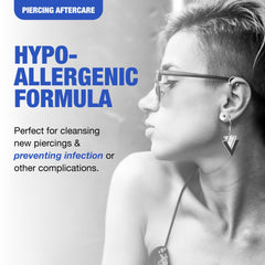 H2Ocean new piercing care spray used during cleansing routine