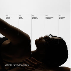H2TAB hydrogen bath tablet promotes circulation and relaxation during full-body soaks.