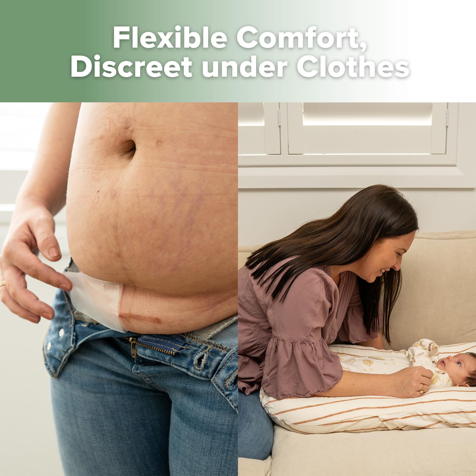 Haakaa C Section Scar Patches application guide helps with easy, comfortable use