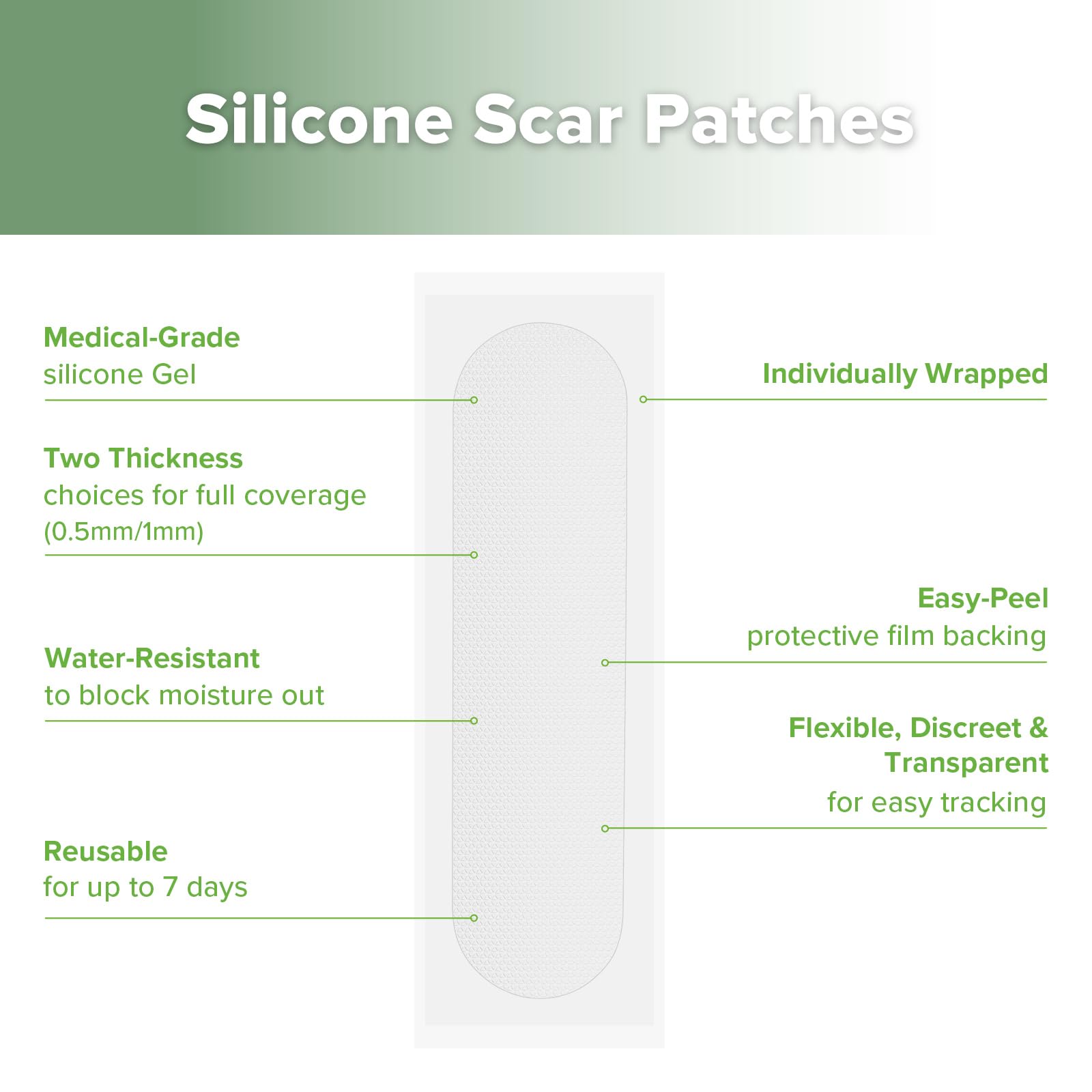 Haakaa C Section Scar Patches soft breathable silicone protects scar area