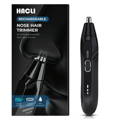 HACLI nose hair trimmer with 8000rpm motor for precise trimming