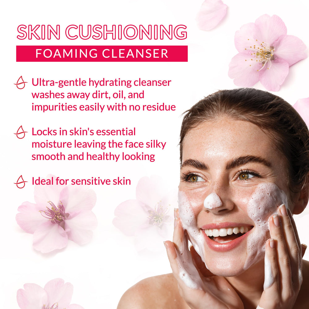 Hada Labo Tokyo Gentle Hydrating Cleanser foaming action creates a soft lather for sensitive skin.