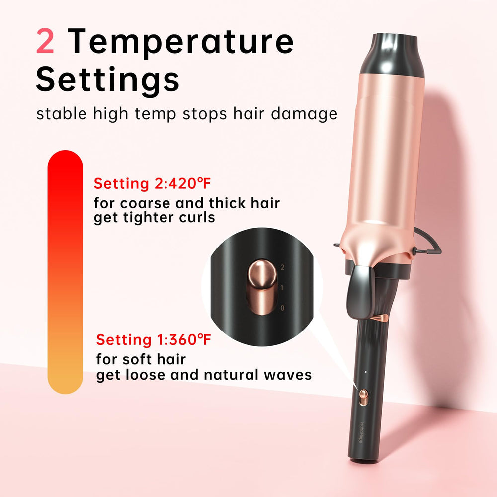 Hahahope curling iron dual voltage feature suitable for travel worldwide.