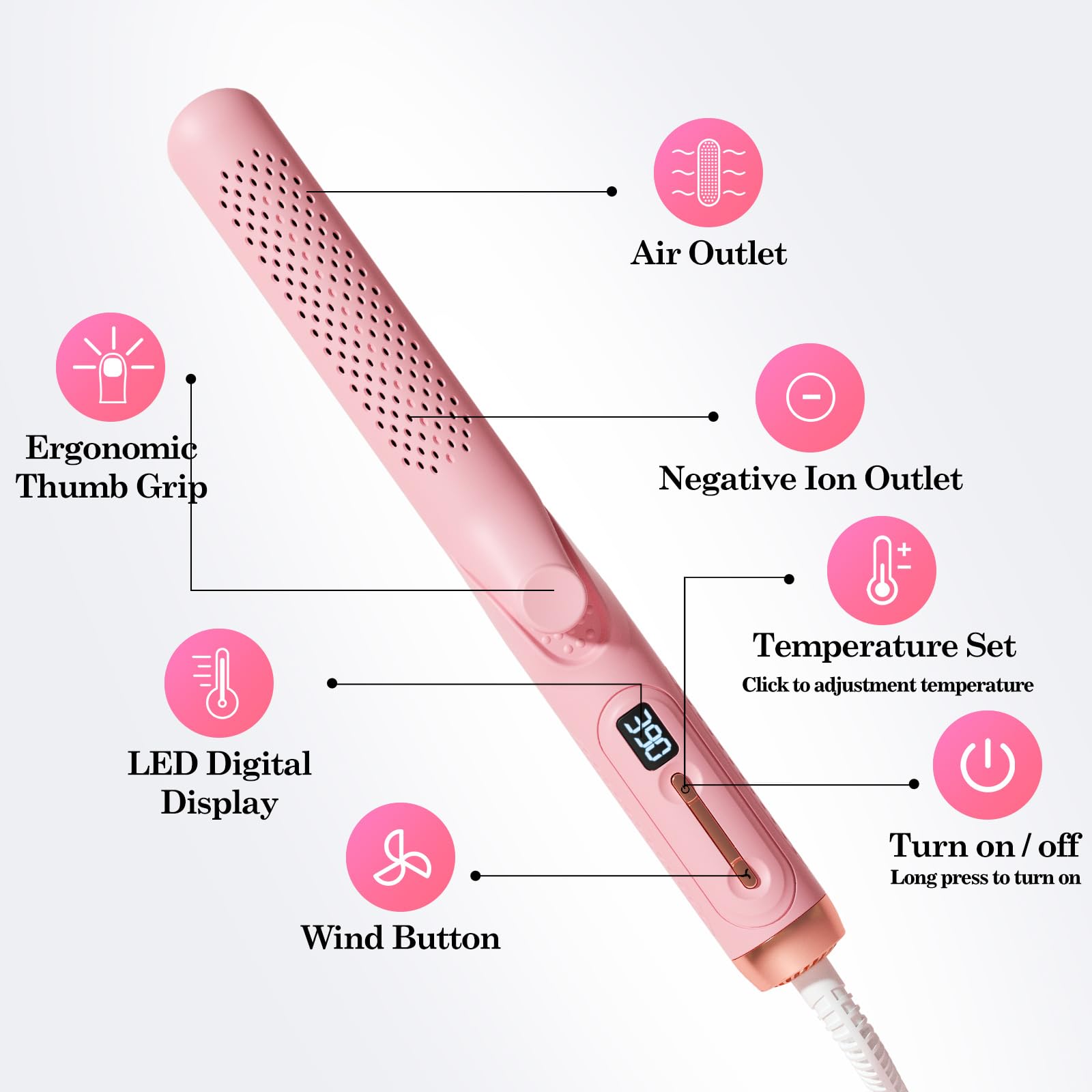Hahahope Airflow 3D ceramic plates glide smoothly with gentle care.