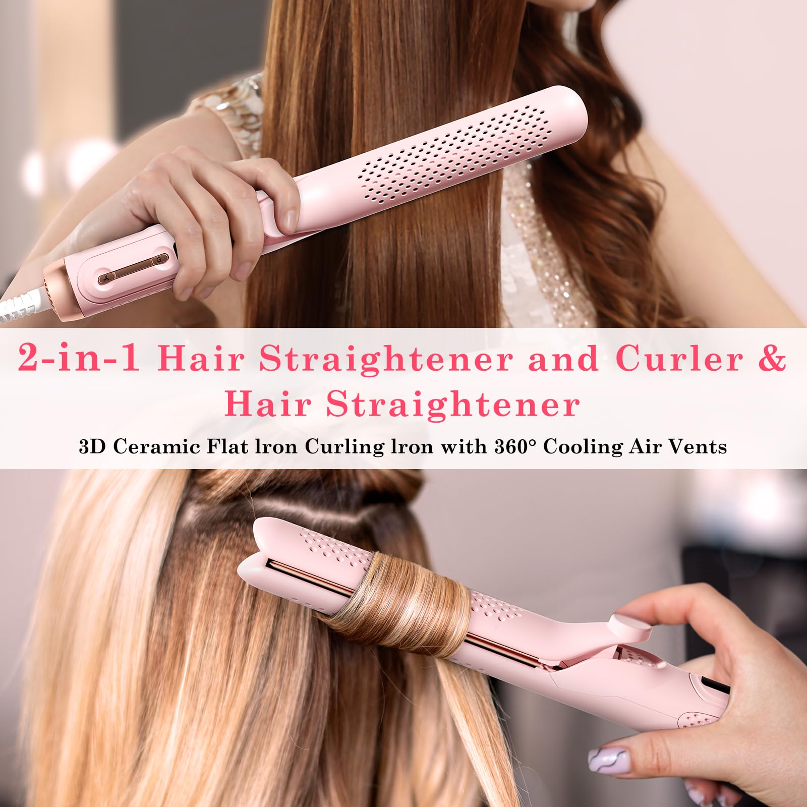 Hahahope Airflow ion technology for shine and frizz control.