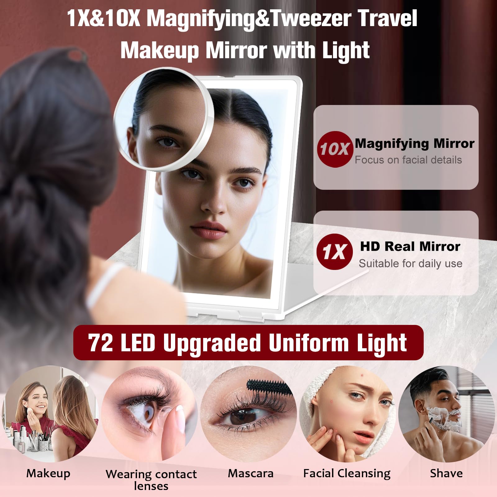 Haikopoon dimmable brightness ensures comfortable viewing without glare.