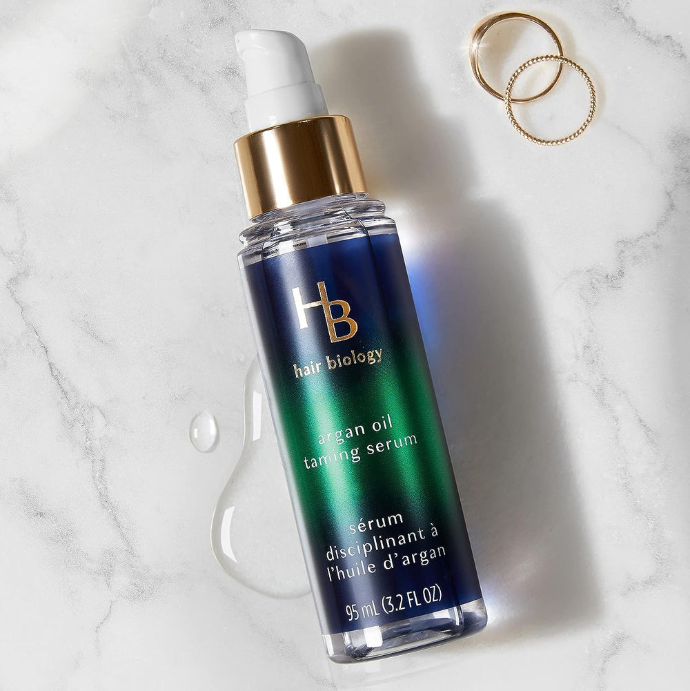 Hair Biology Argan Oil Taming Serum biotin-enriched formula for stronger-looking strands