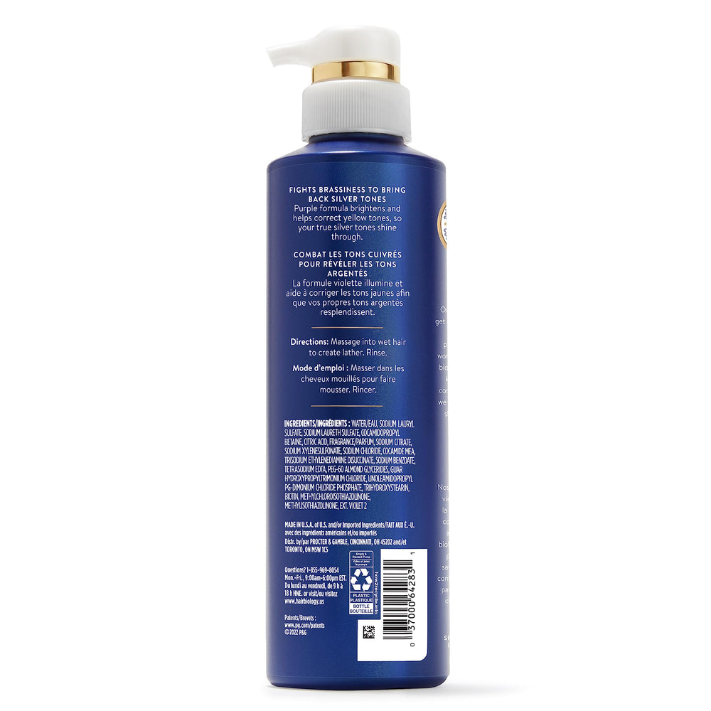 Hair Biology Silver and Glowing packaging shows 2 x 12.8 oz bottles