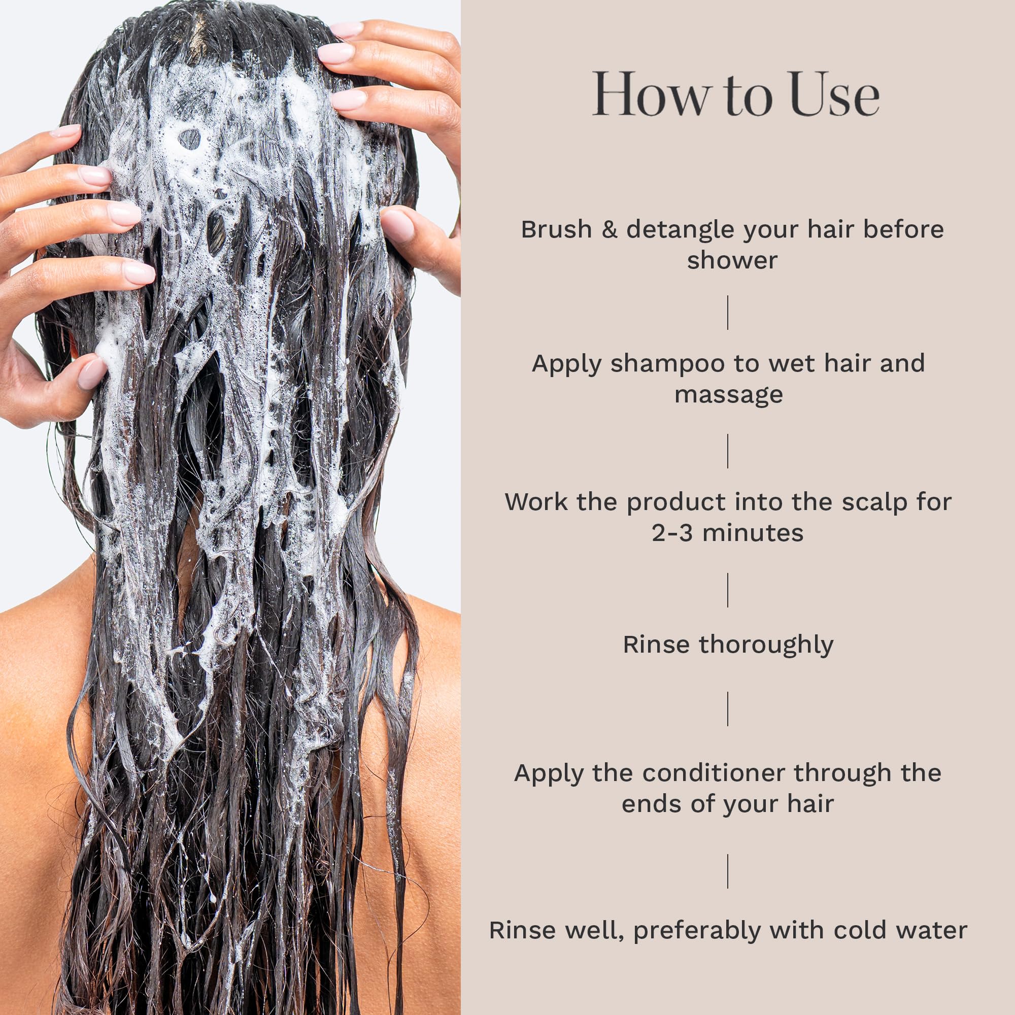 HAIR BURST vegan ingredients badge emphasizes natural, plant-based care