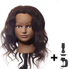 Hair By DK mannequin head kinky straight texture for braiding and curling