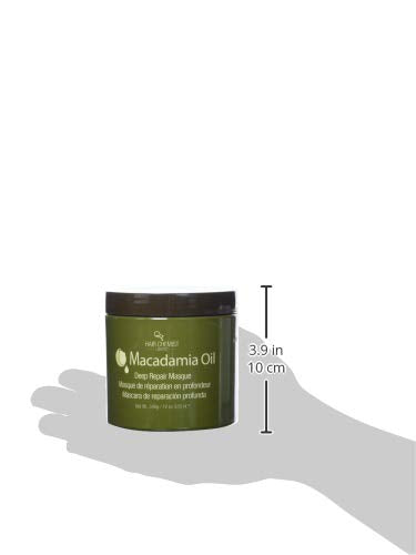 Hair Chemist Macadamia Deep Repair Masque application scene for detangled smooth hair