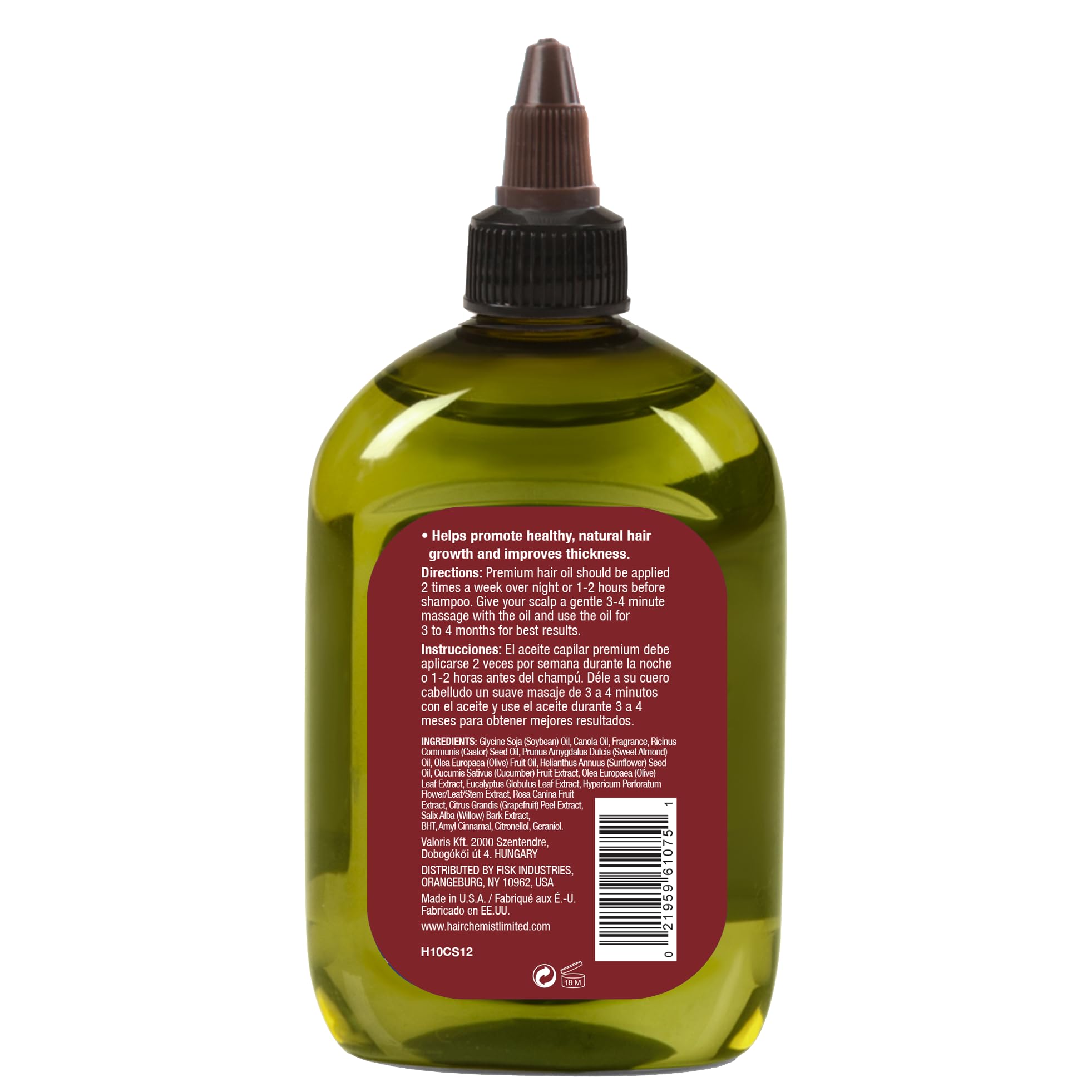 Hair Chemist Pro-Growth castor oil dropper in use for gentle application.