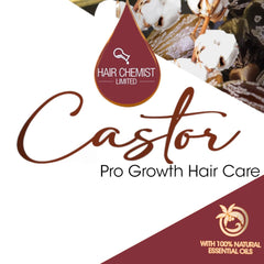 Hair Chemist Pro-Growth scalp massage scene emphasizes soothing care.