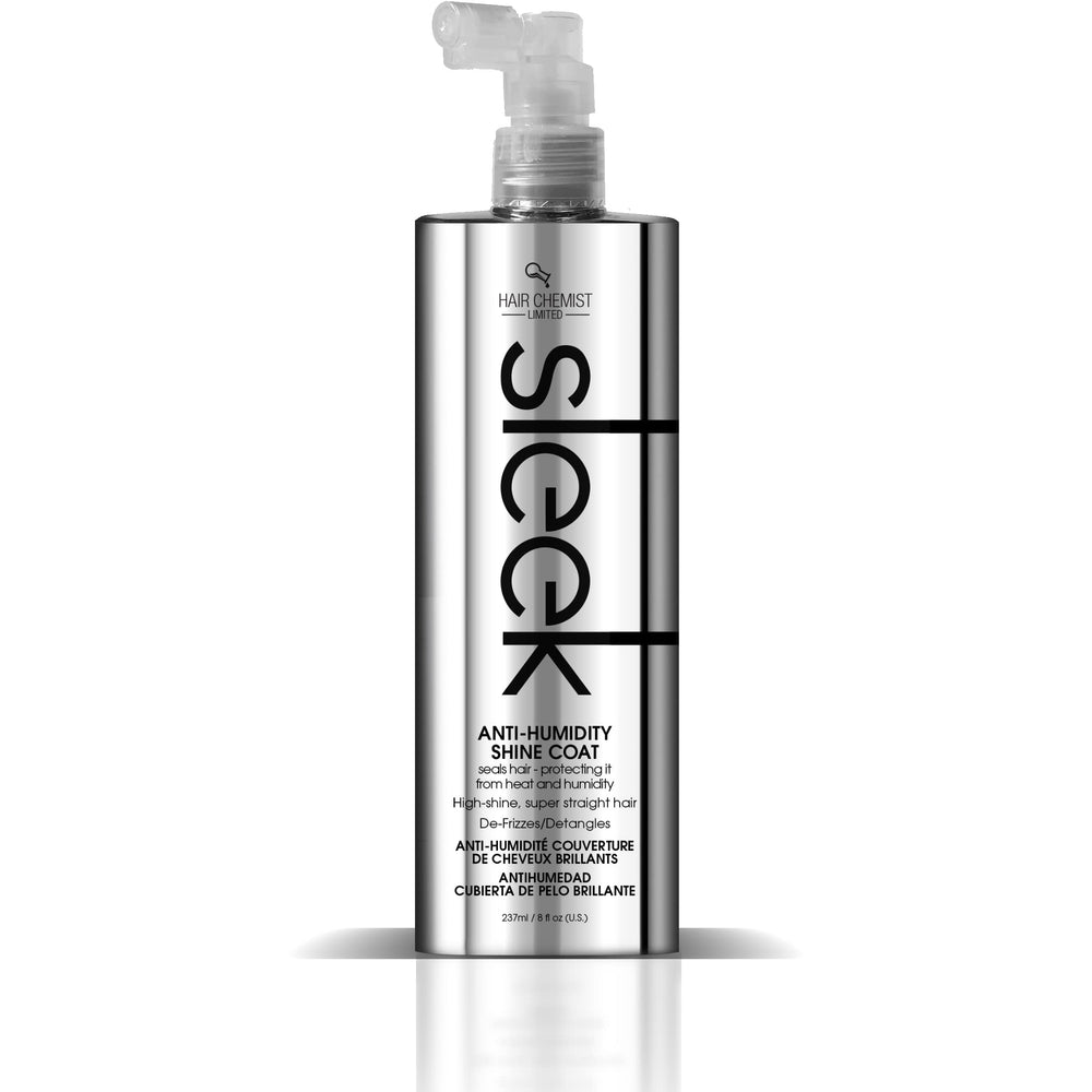 Hair Chemist SLEEK shine-closeup highlights reflective glow on smooth strands