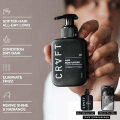 Hair Craft Co CRVFT hair-model-all-types shows versatile use across curly, straight, and wavy hair.