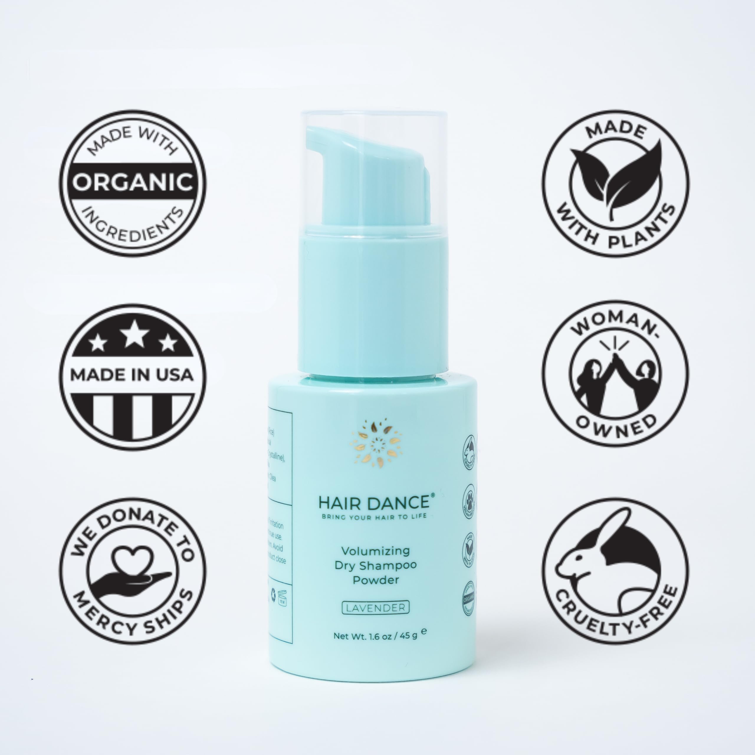 Hair Dance after-workout refresh with instant volume and oil absorption