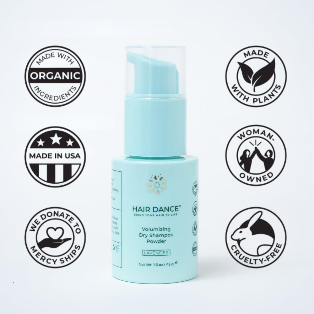 Hair Dance after-workout refresh with instant volume and oil absorption