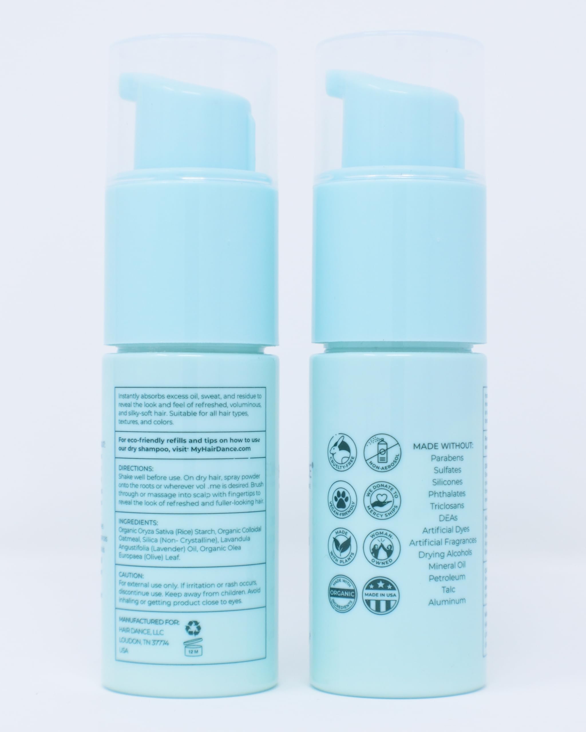 Hair Dance dry shampoo powder on-the-go design enables purse-friendly freshness anywhere.