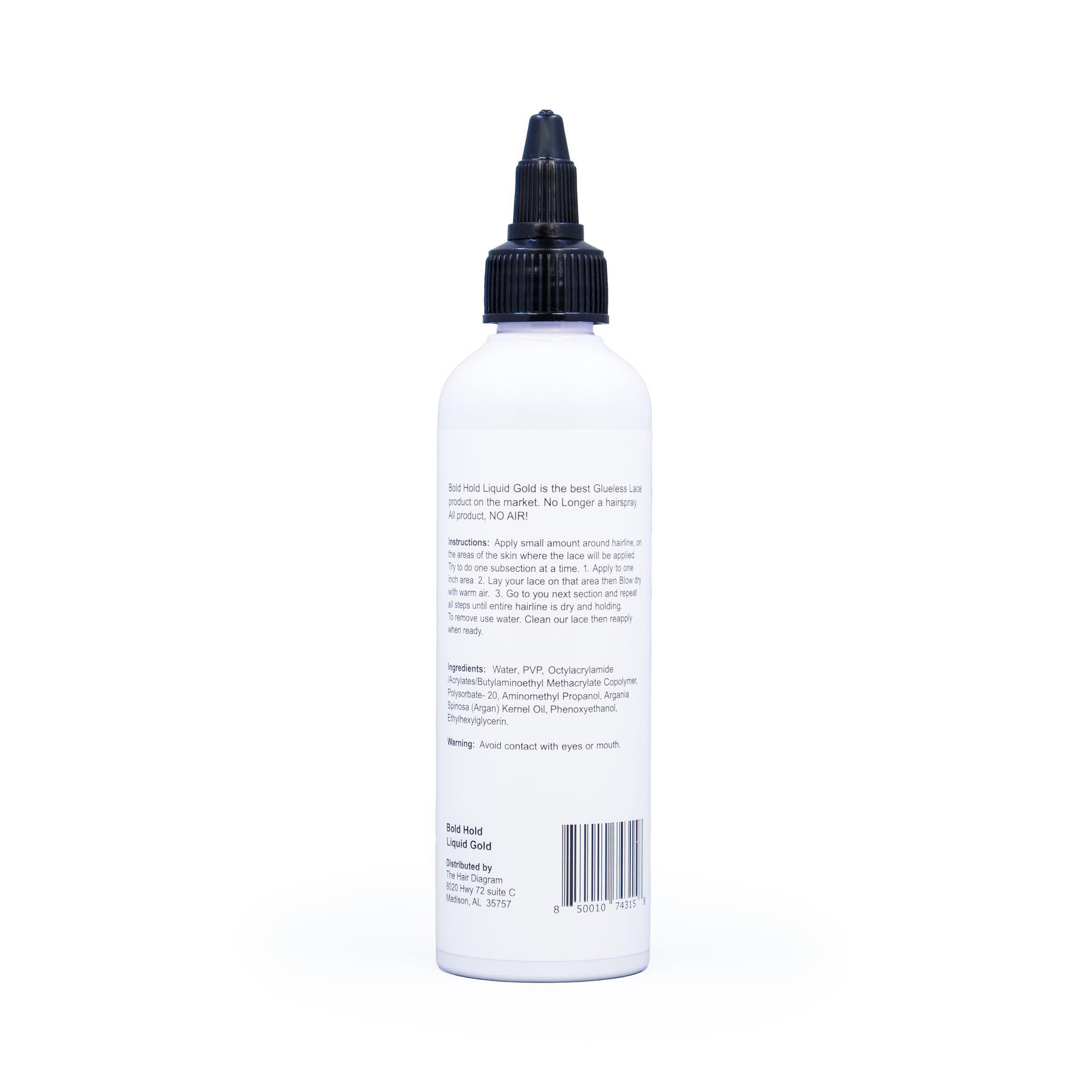 The Hair Diagram FDA-registered US lab label adds credibility to Bold Hold products.