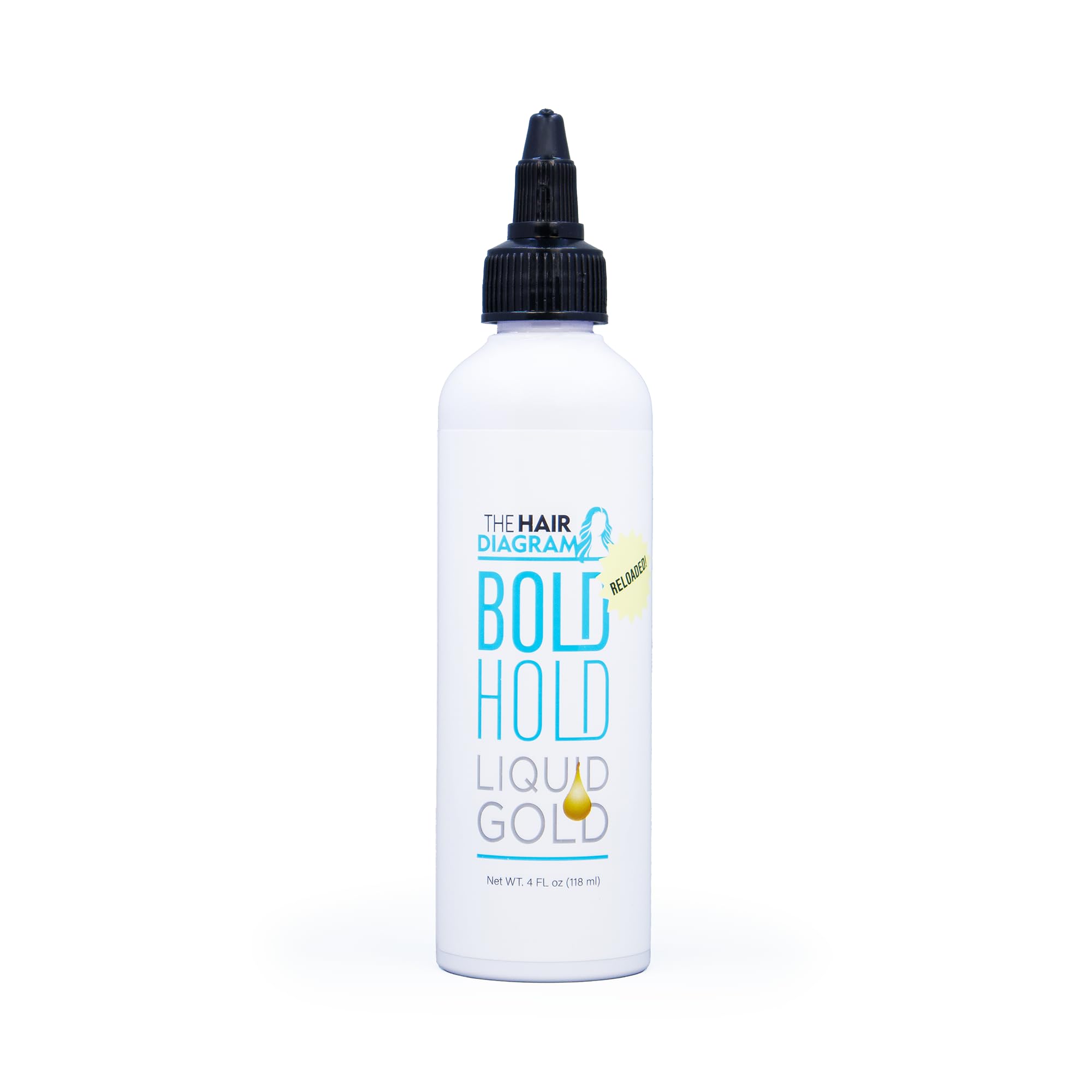 The Hair Diagram Liquid Gold application gesture shows precise edge styling and secure lace hold.
