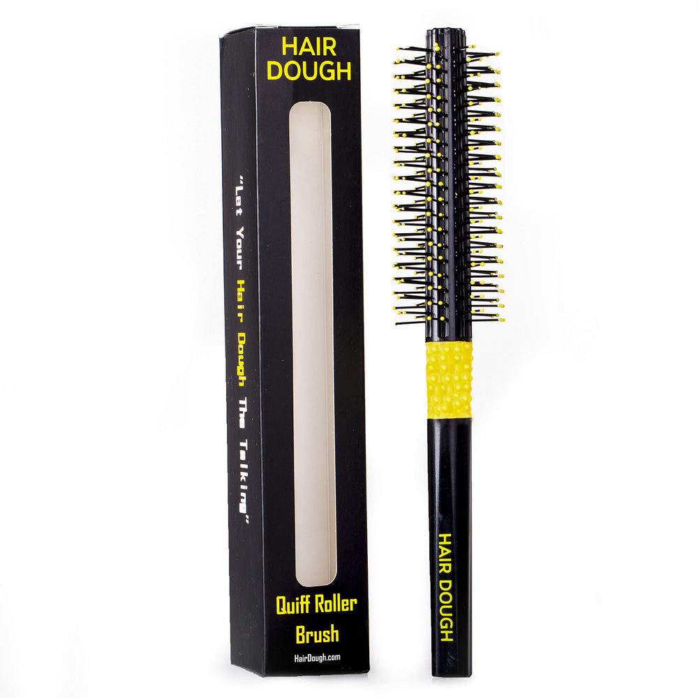 Hair Dough quiff roller round brush small in hands for portable grooming