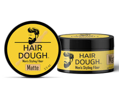 Hair Dough Styling Clay matte finish shot — shine-free natural look.
