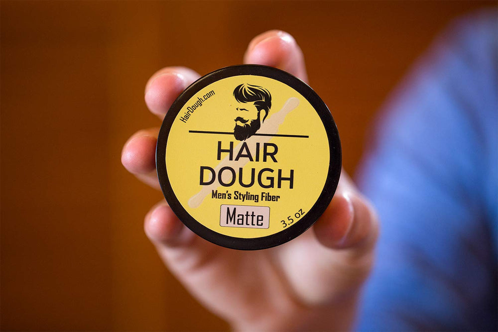 Hair Dough Styling Clay water-based label — easy wash-out formula.