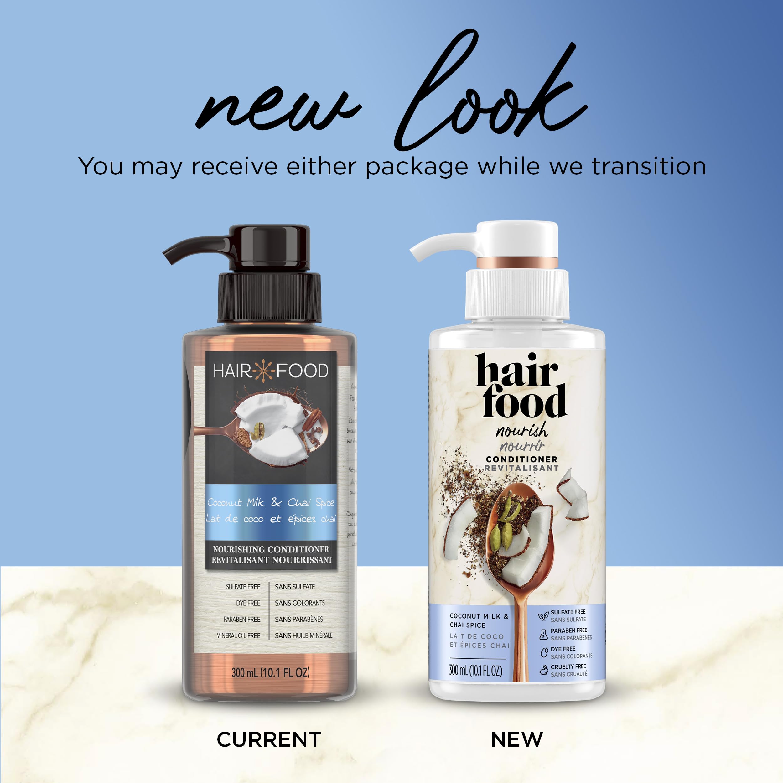 Hair Food conditioner in shower demonstrates easy rinse-off