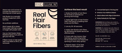 Hair Illusion Black fibers being dispensed for fuller appearance