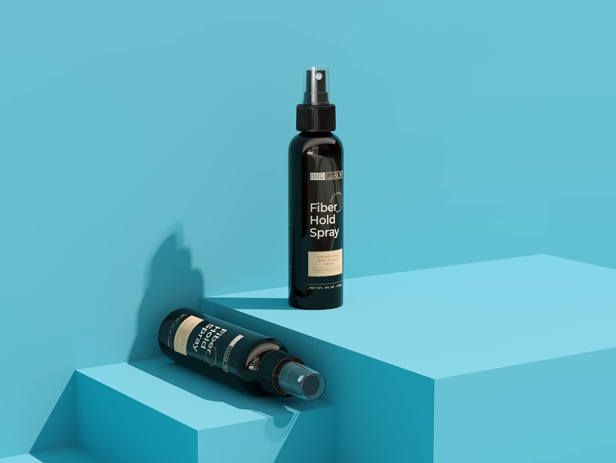 Hair Illusion Fiber Hold glue-like formula secures fibers.