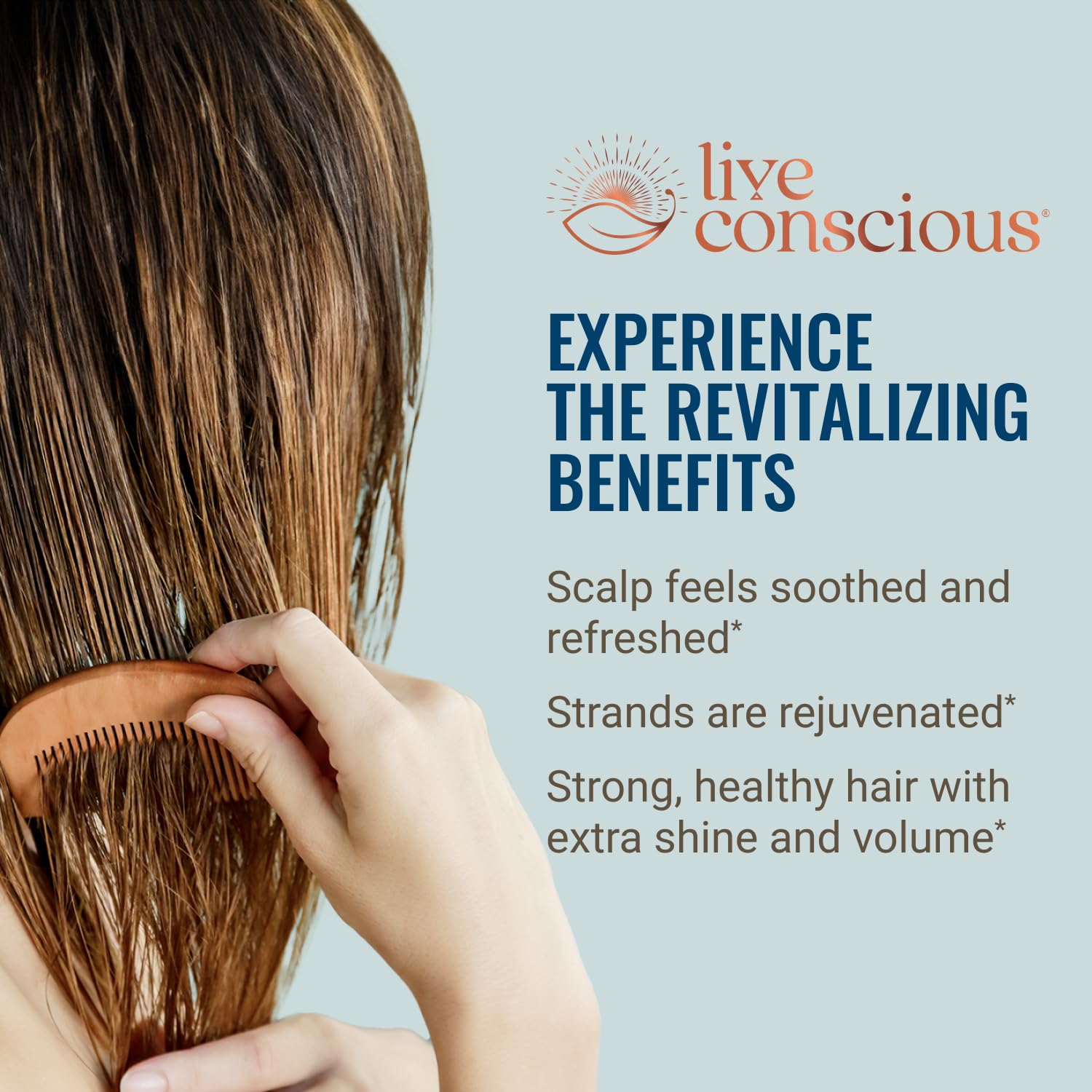 Hair La Vie Non-GMO, gluten-free, dairy-free label emphasizes purity.
