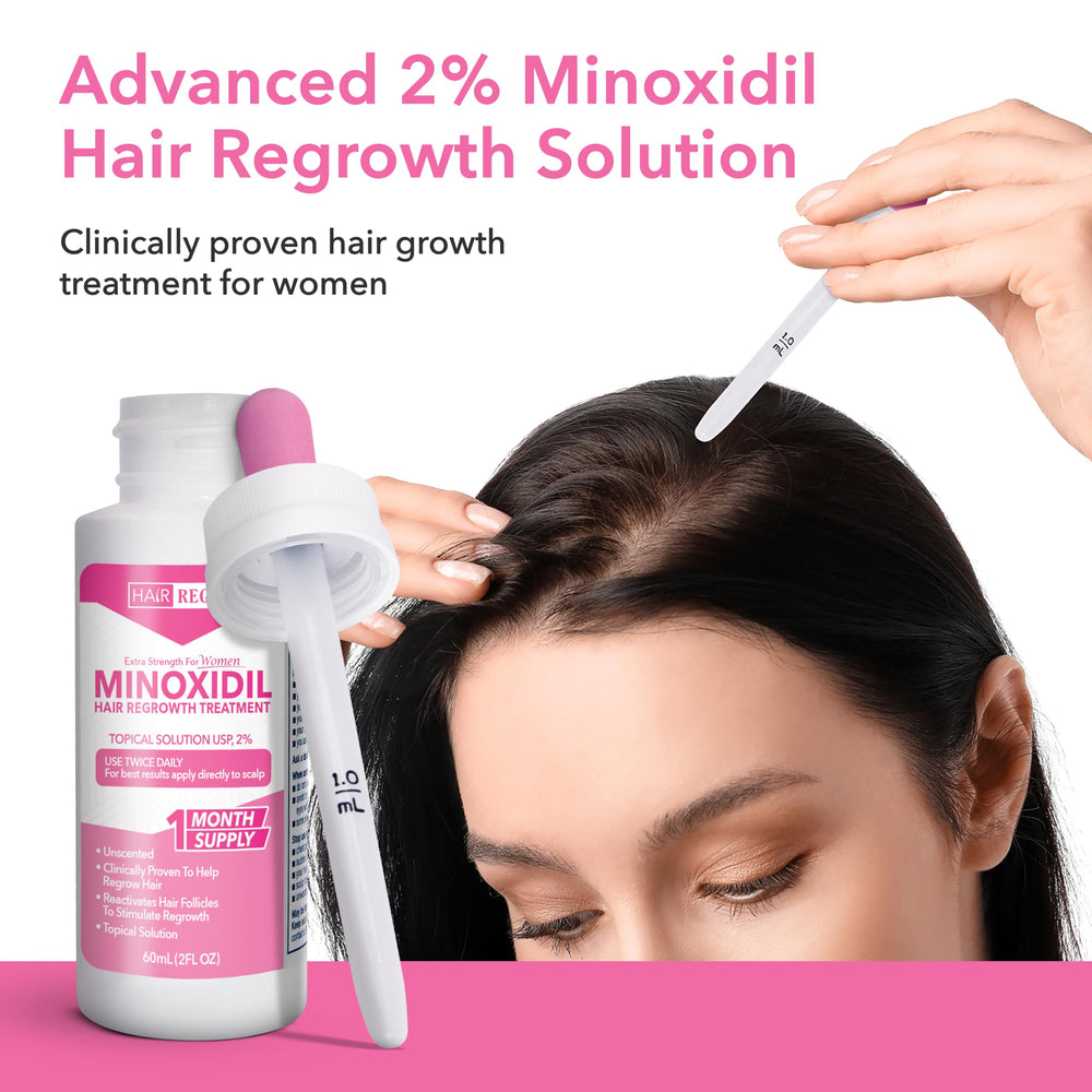 Hair Regen application on scalp showing easy daily routine.