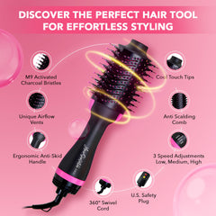 Hair Sensation Pro ceramic-coated heat provides even drying and smooth finish