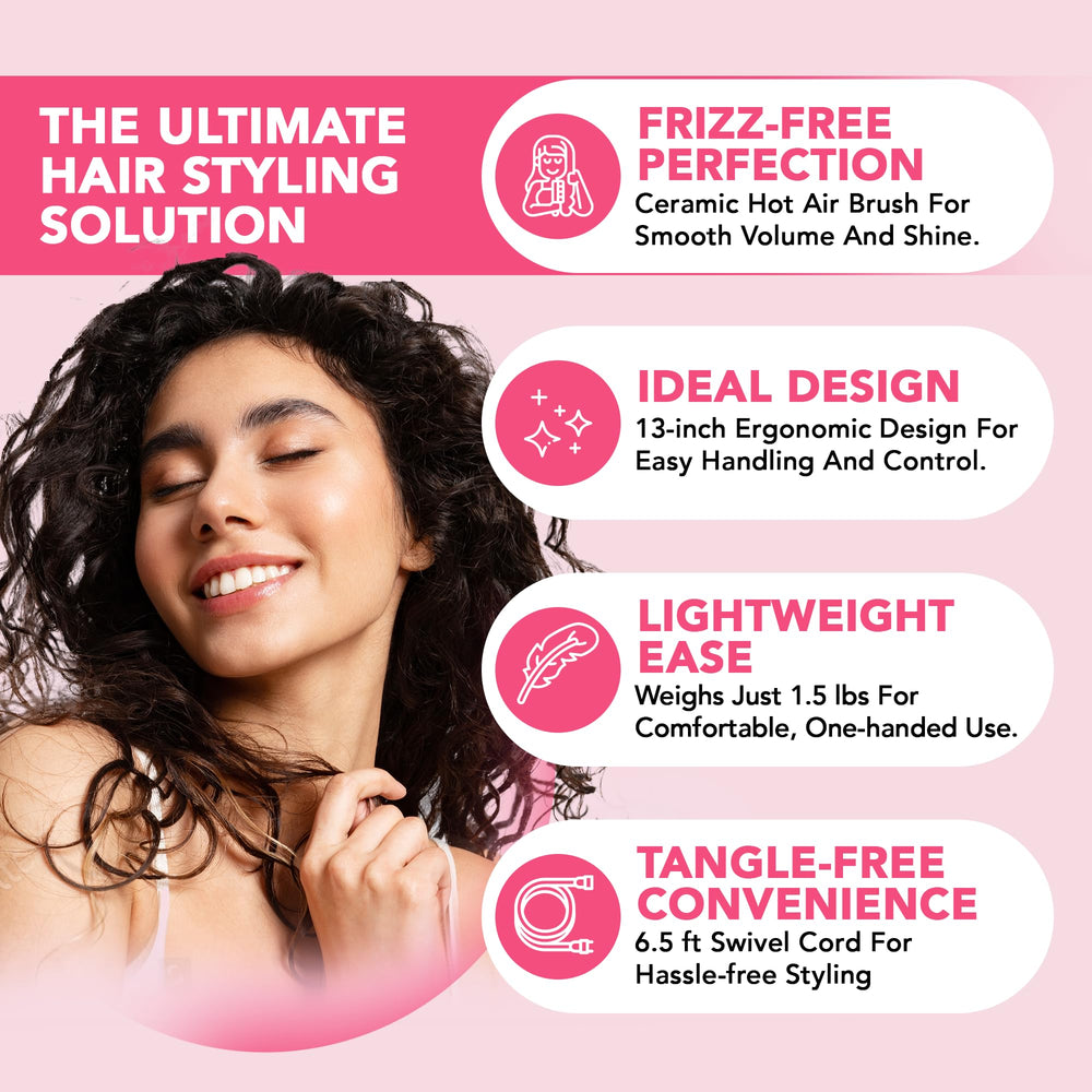 Hair Sensation Pro customizable heat settings for different hair types