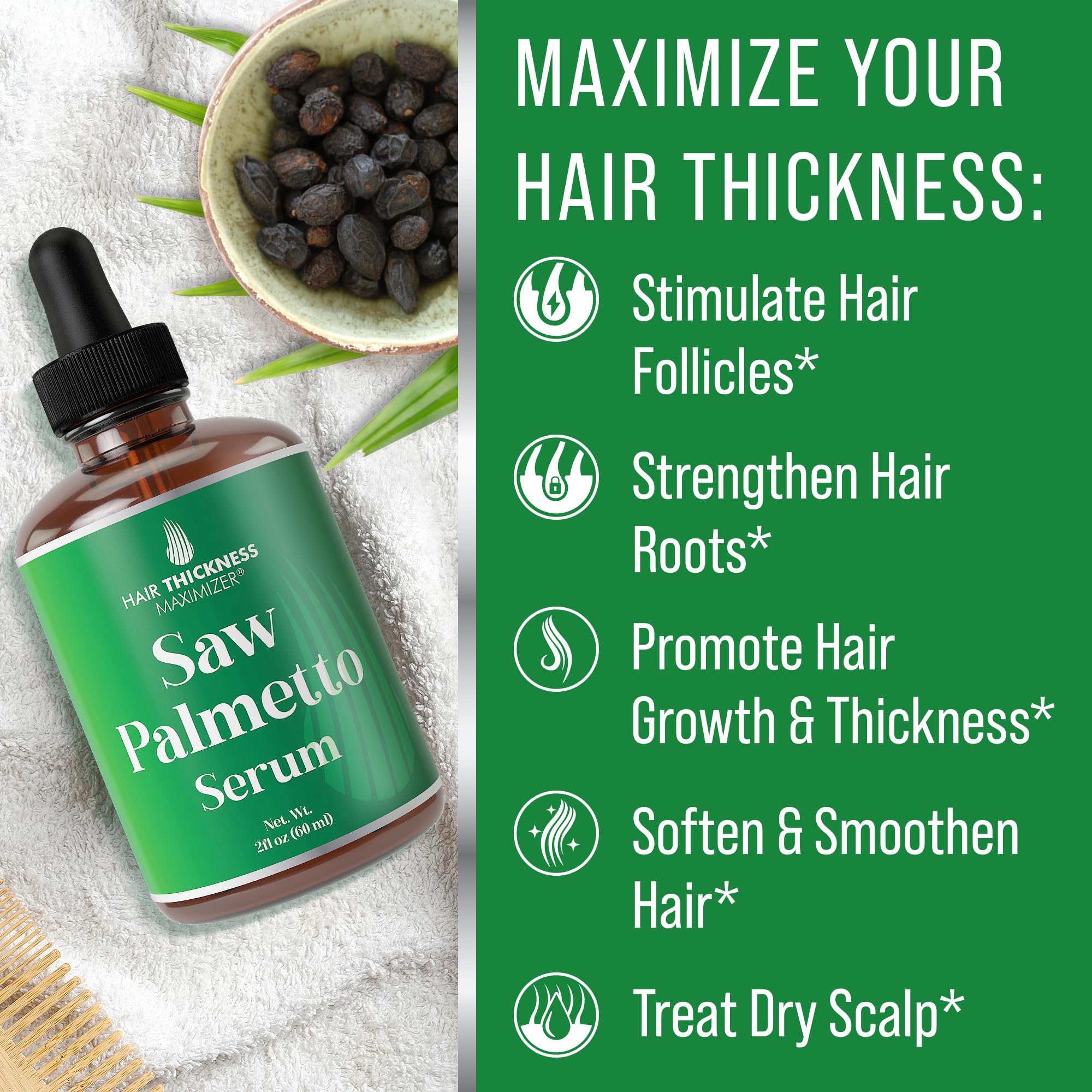 Hair Thickness Maximizer application on scalp soothing treatment that supports daily hair care routine.